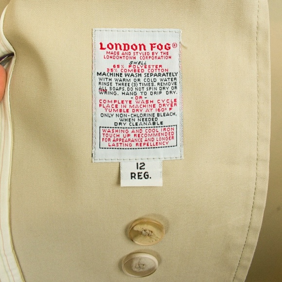 🚫SOLD🚫 VTG London Fog trench coat - Picture 5 of 7
